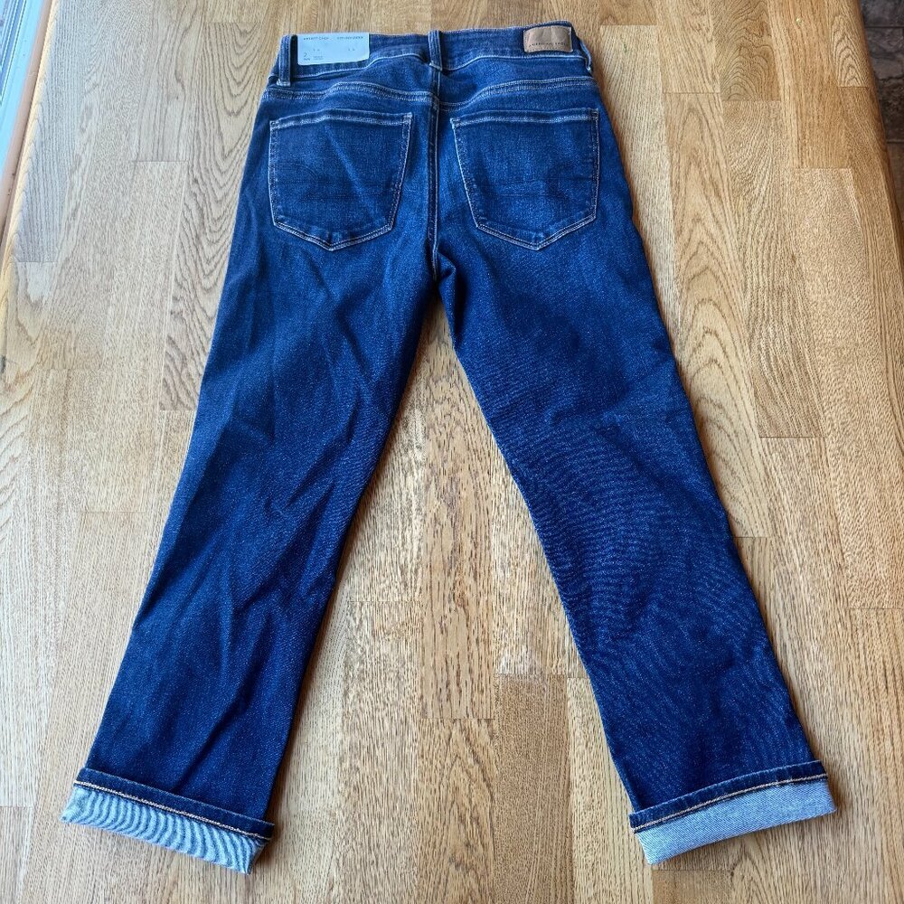 American Eagle Artist Crop Jeans Size 2 Regular NWT - Picture 3 of 8